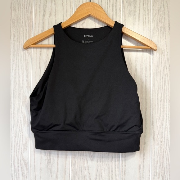 LASLULU Sports Bra Crop Top Sexy Workout Yoga Tank Tops Size L EUC - Picture 3 of 4